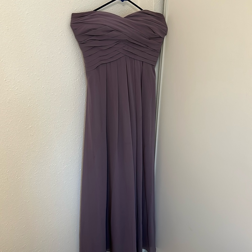 Style #1211, dusty purple color. Wore once for a wedding. In great condition.